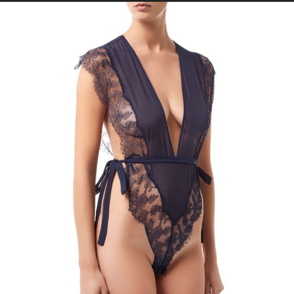 Agent Provocateur Willa Lace TeddyNavyAP3 or Large